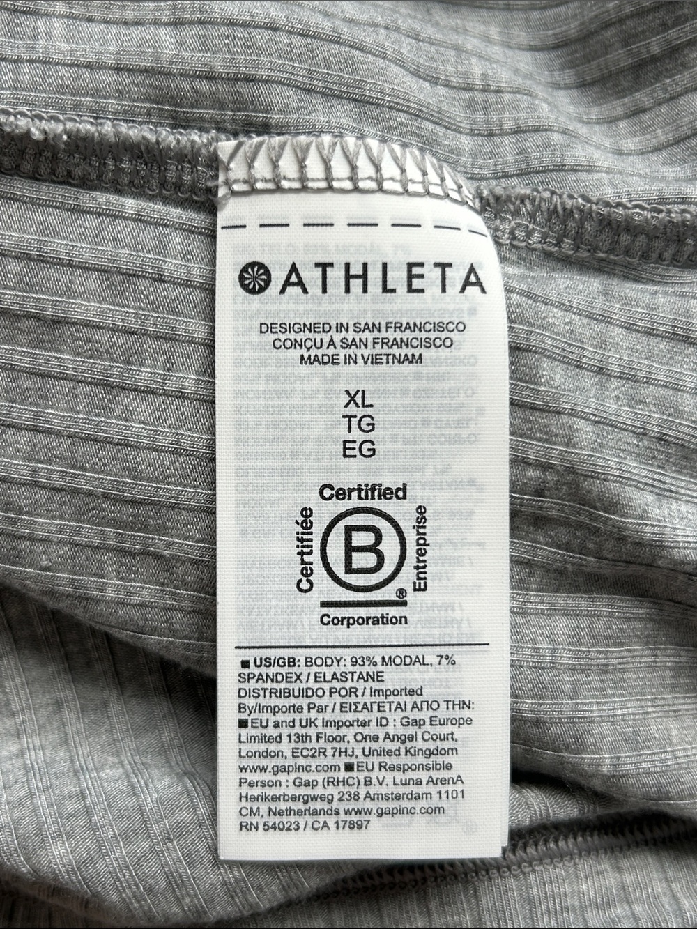 NWOT Athleta Ribbed Tank - Picture 5 of 6